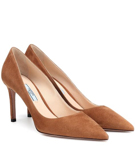 prada womens heel sale|prada suede heels.